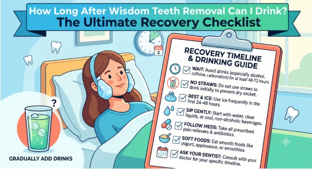 How Long After Wisdom Teeth Removal Can I Drink? The Ultimate Recovery Checklist