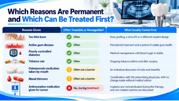 Den4 Which Reasons Are Permanent and Which Can Be Treated First?